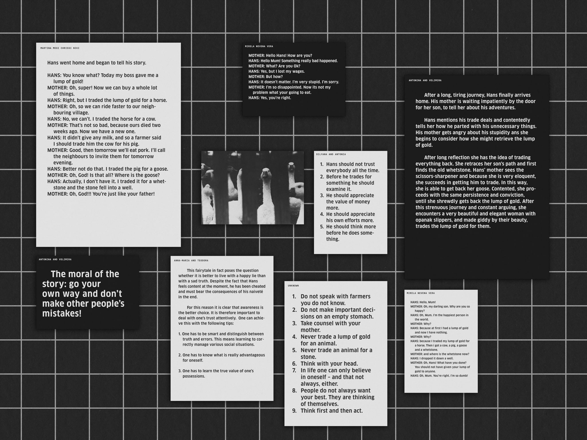 Ausstellungsvisualisierung schwarz wei&szlig; / Exhibition visualization black and white