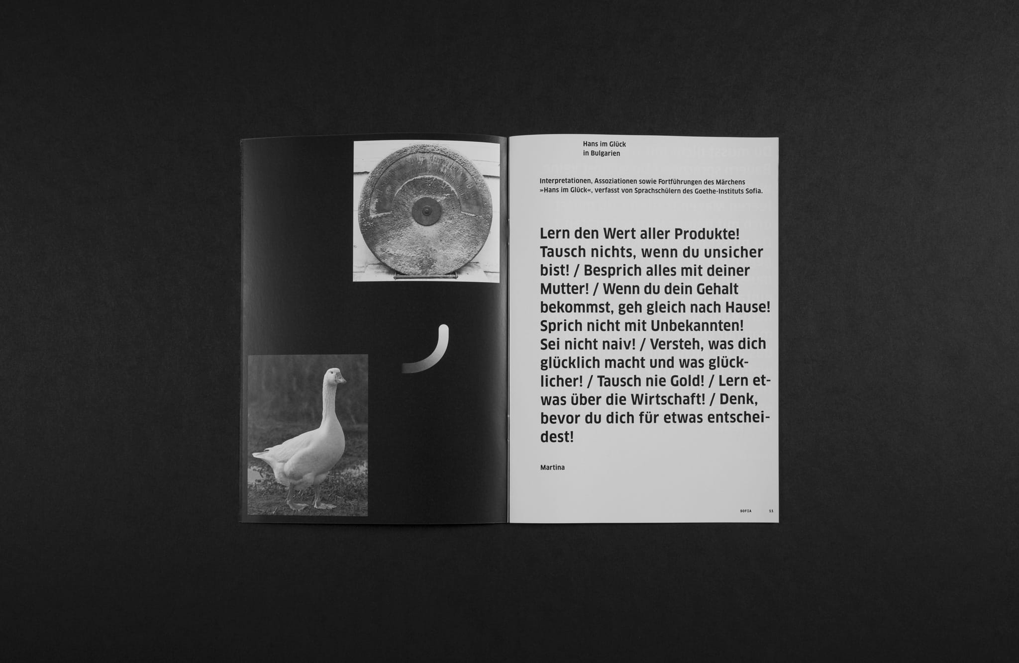 Layout mit Text und Bild Seite 24 / Layout program booklet with and picture text page 24