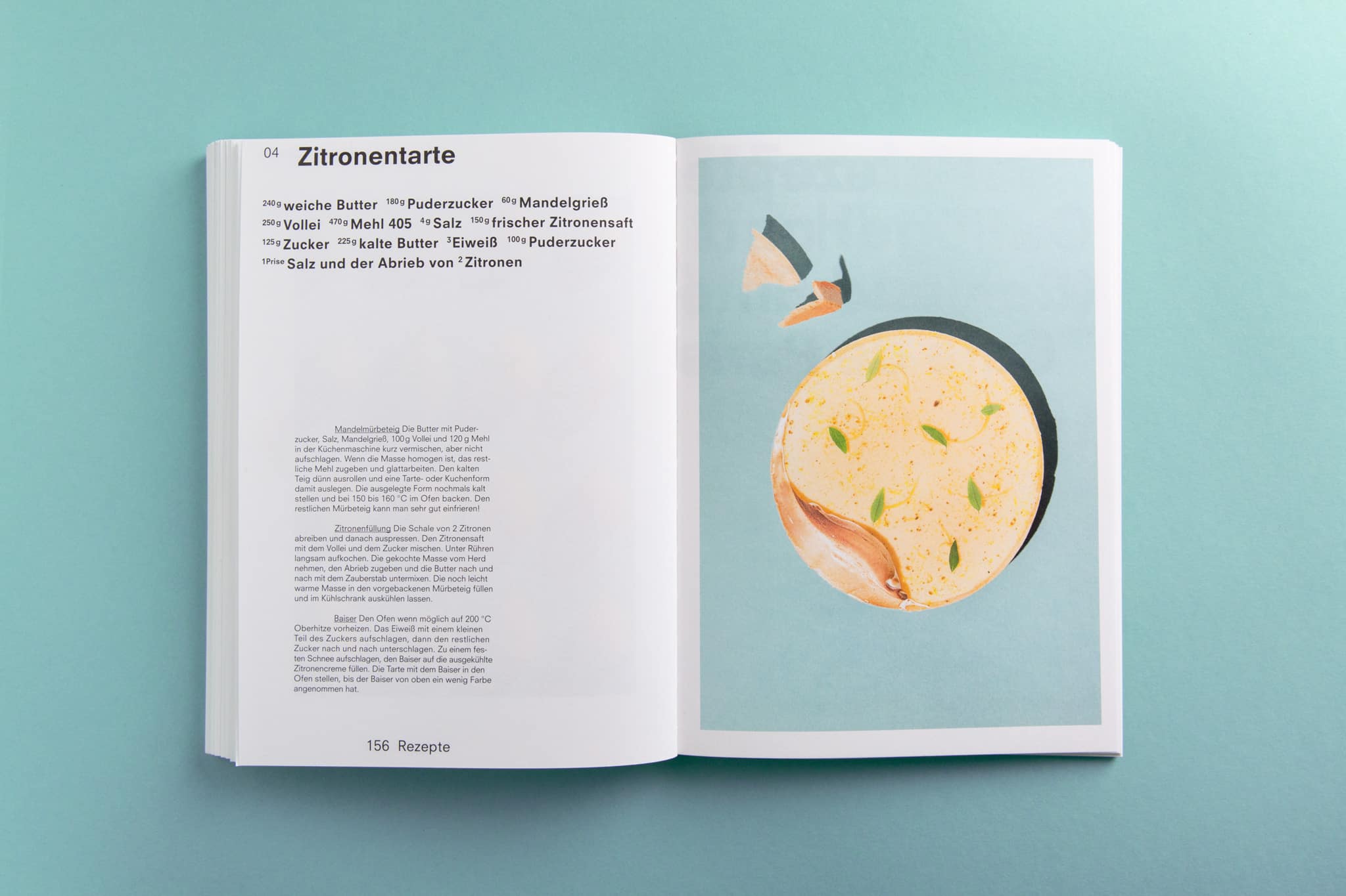 Layout Zitronentarte Rezept / Layout lemon tart recipe