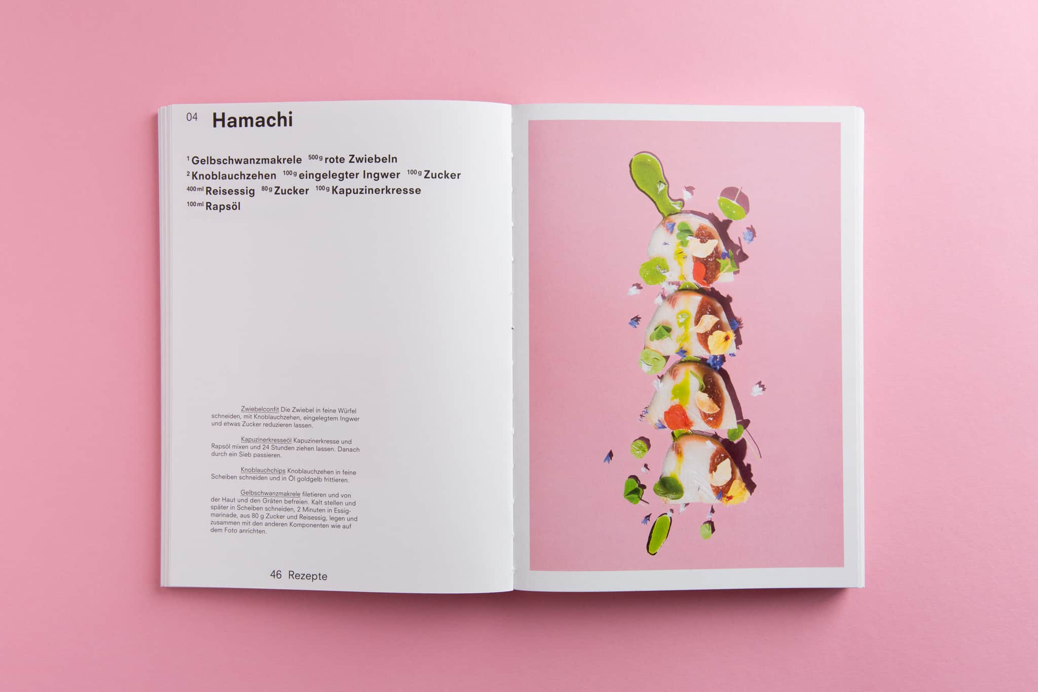 Layout Zutaten Hamachi / Layout ingredients Hamachi