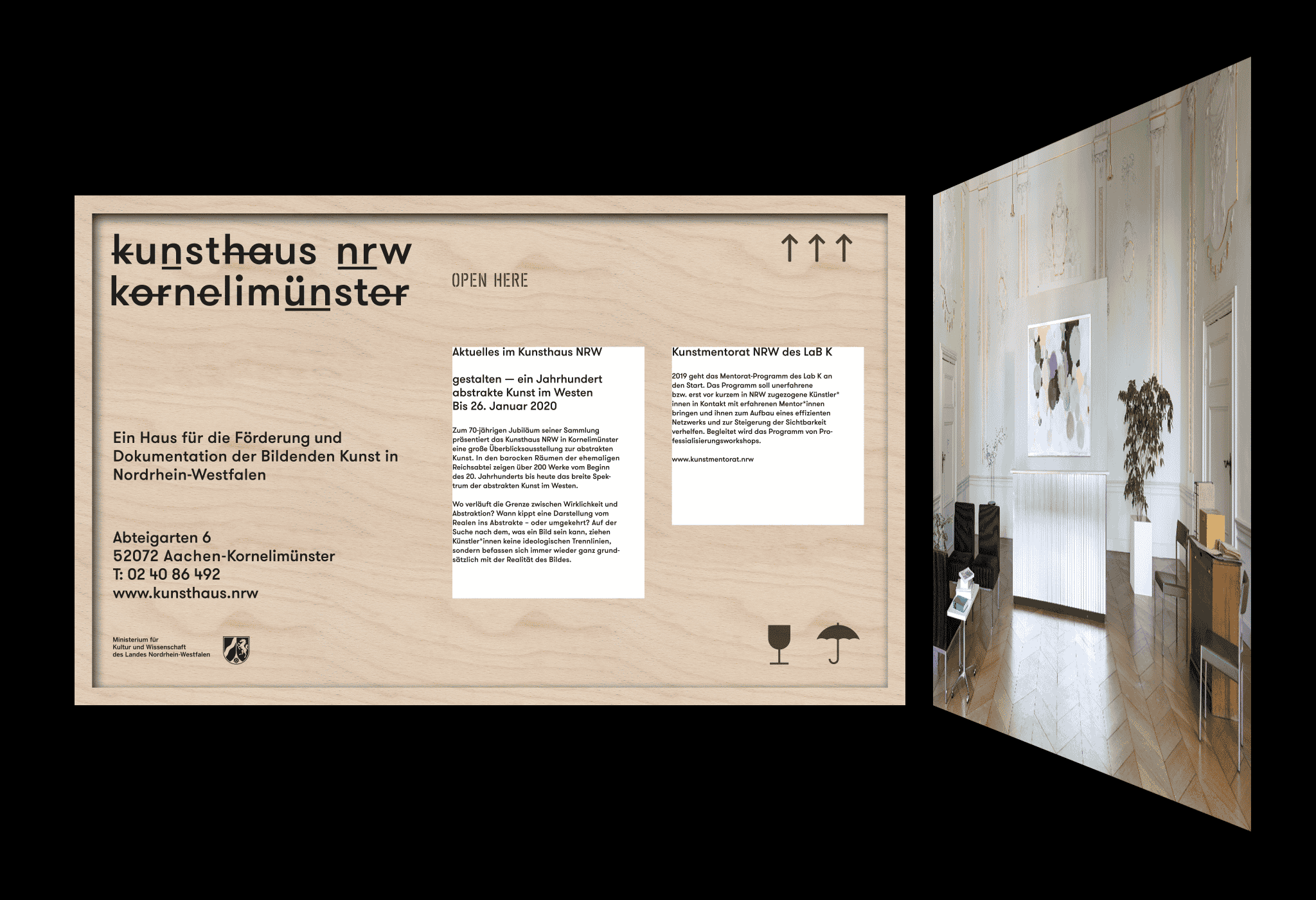 Tapezierte + beschriftete Transportkisten / Art transport boxes with wallpaper