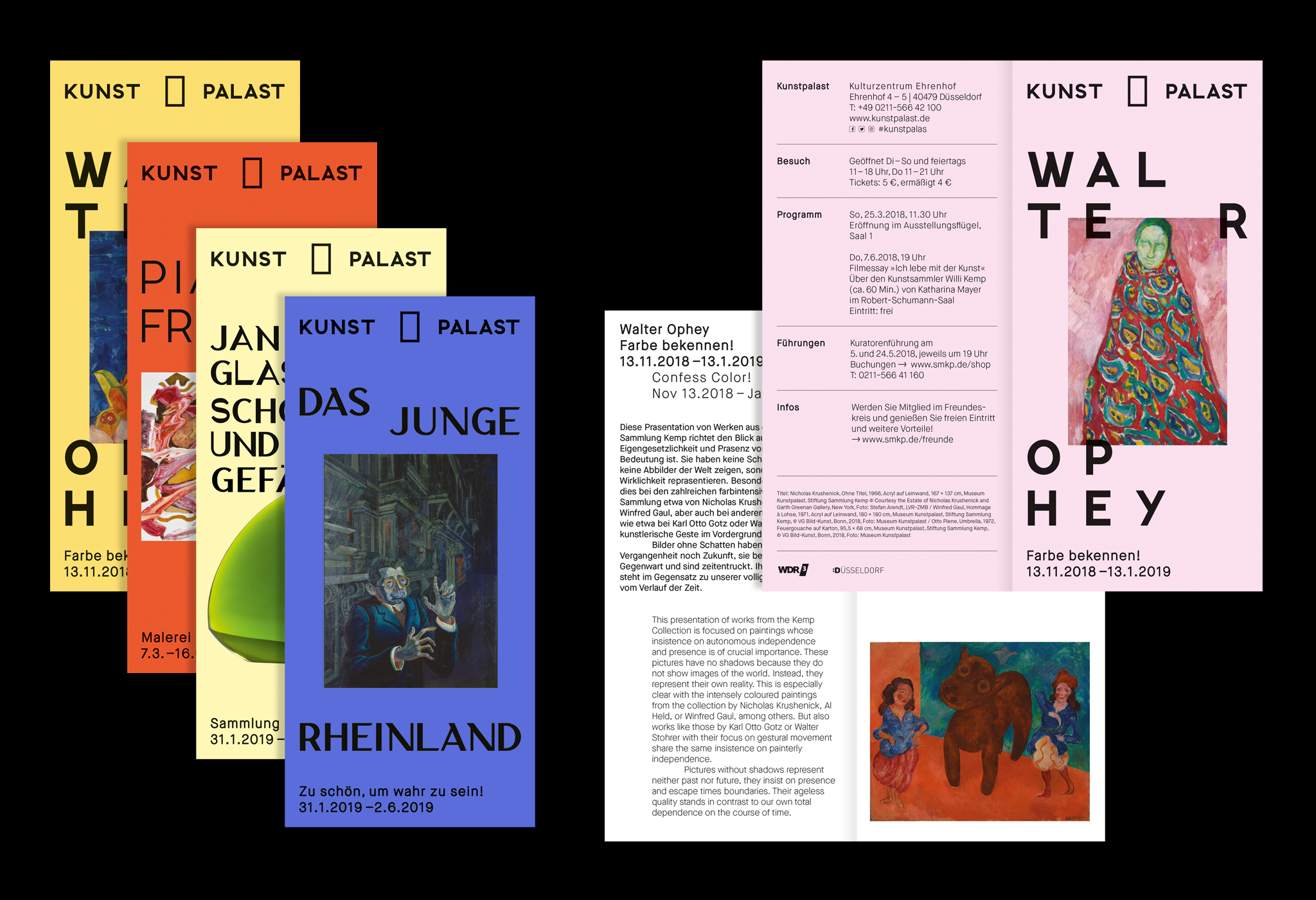 Bunt gestaltete Din Lang Flyer / Colorful design Din Lang flyer