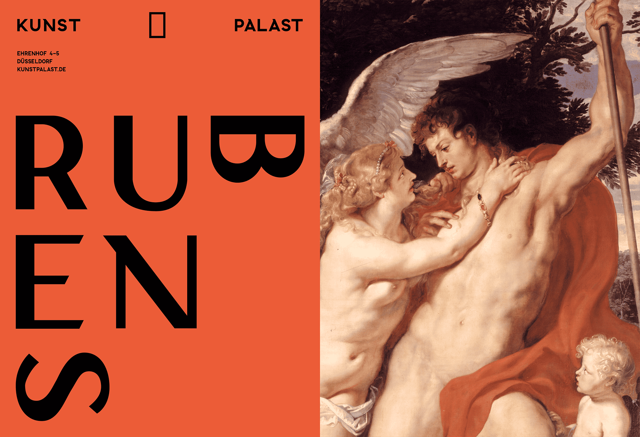 Rubens plakat mit Engelbild / Rubens poster with angel image