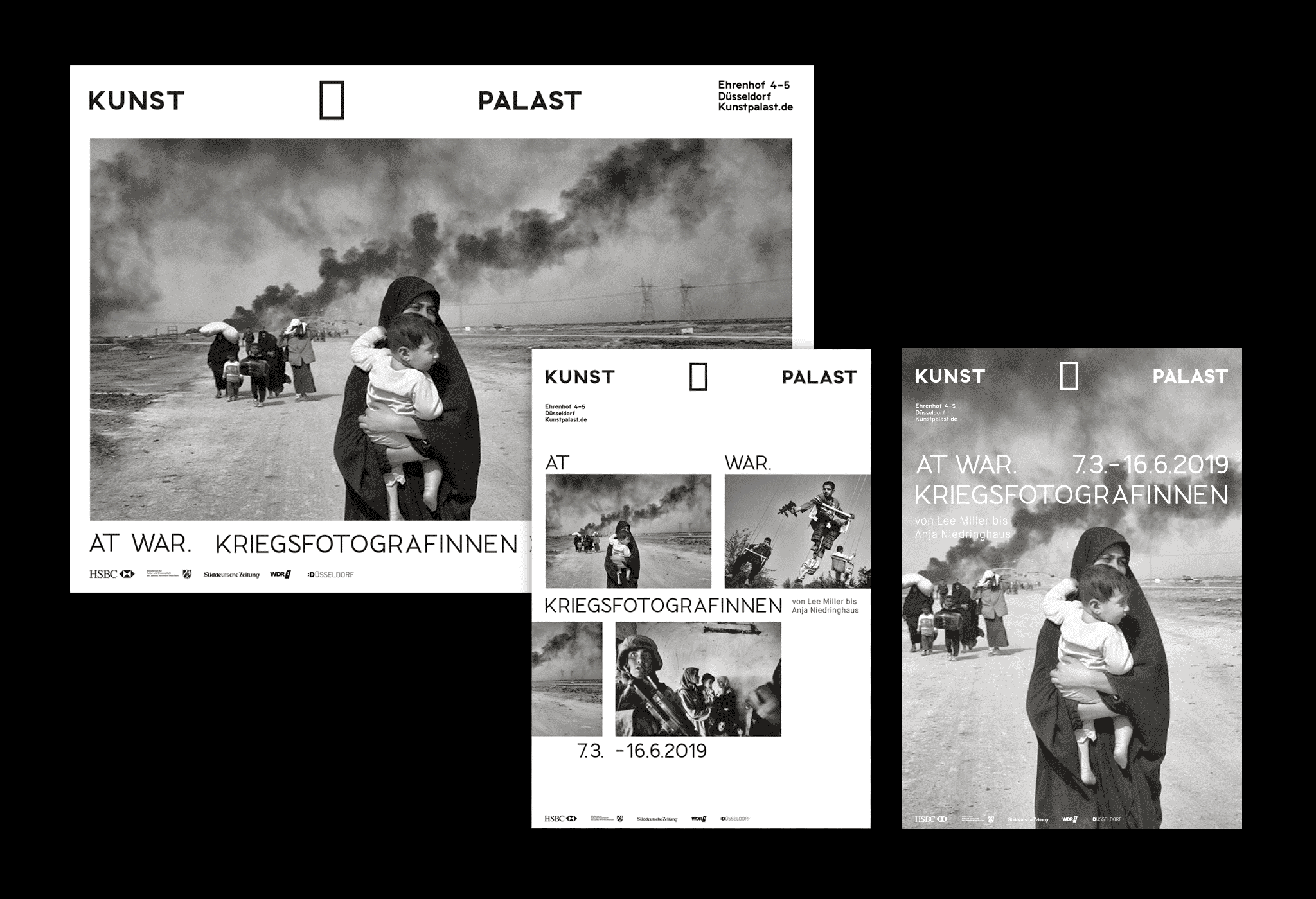 3 Ausstellungsplakate zu Kriegsfotografie / 3 war photography exhibition posters