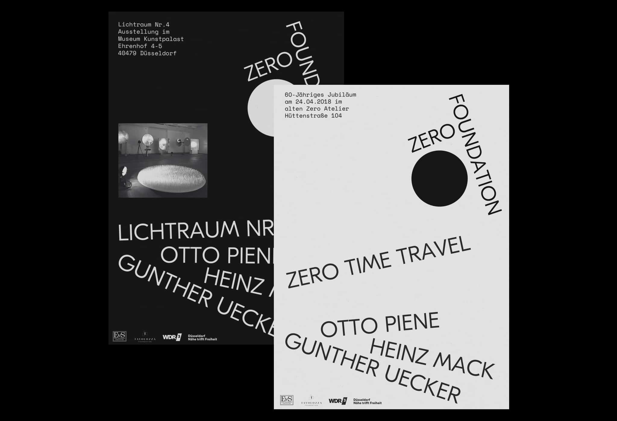 2 gestaffelte Poster in wei&szlig; und schwarz / 2 staggered posters in white and black