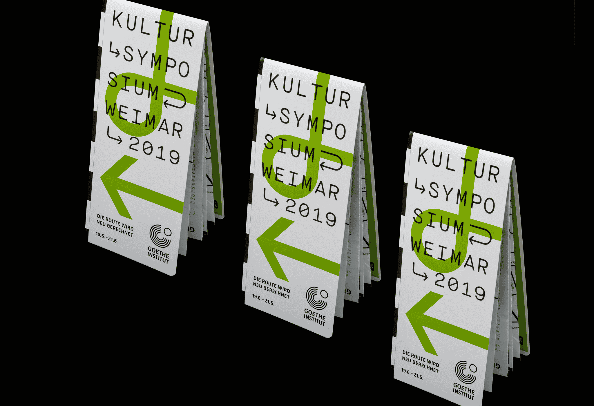 Grafisch gestaltete geschlossene Stadtkarte / Graphically designed closed city map