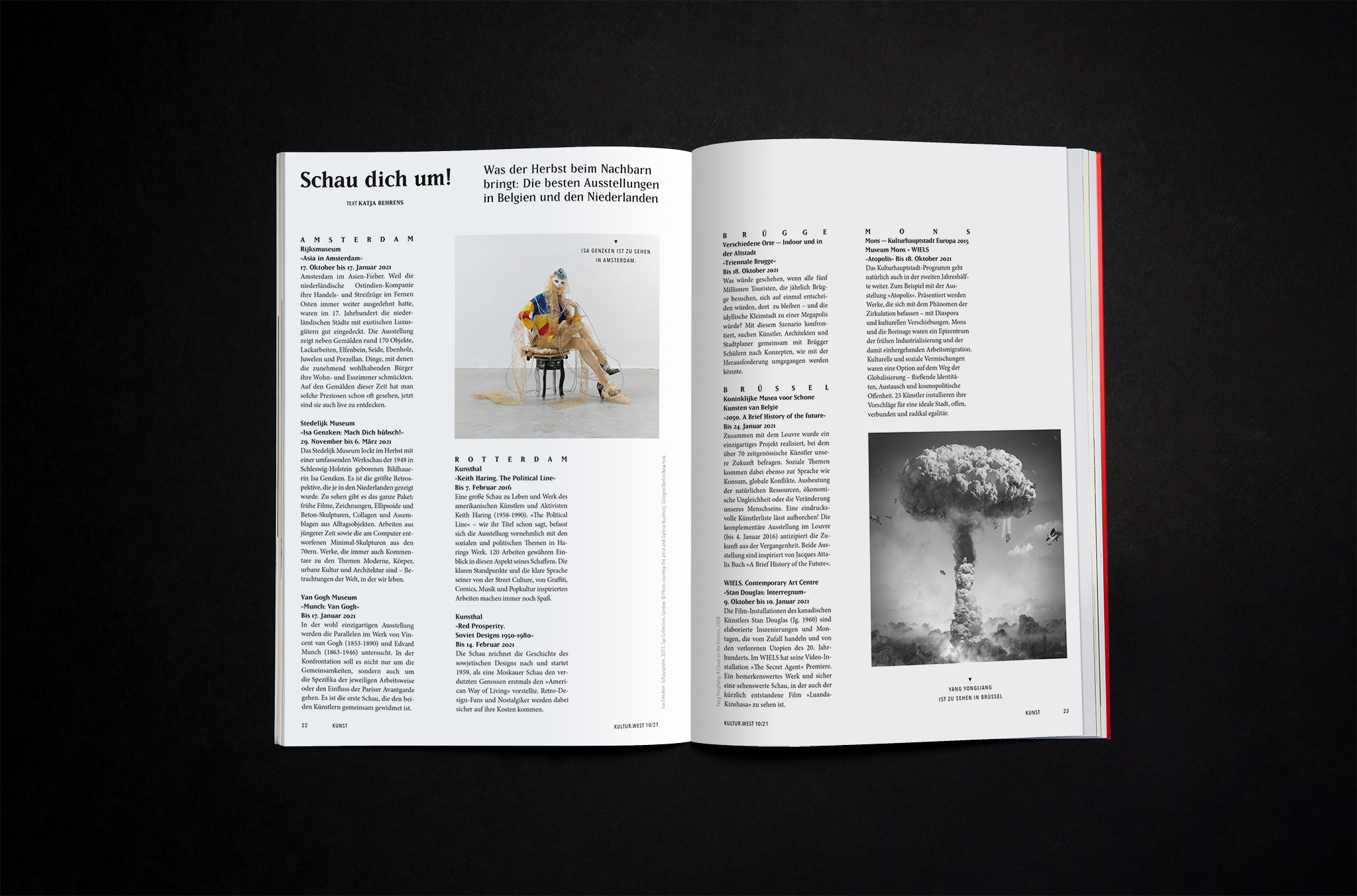 Detailliertes Layout Text und Bilder / Detailed layout text and images