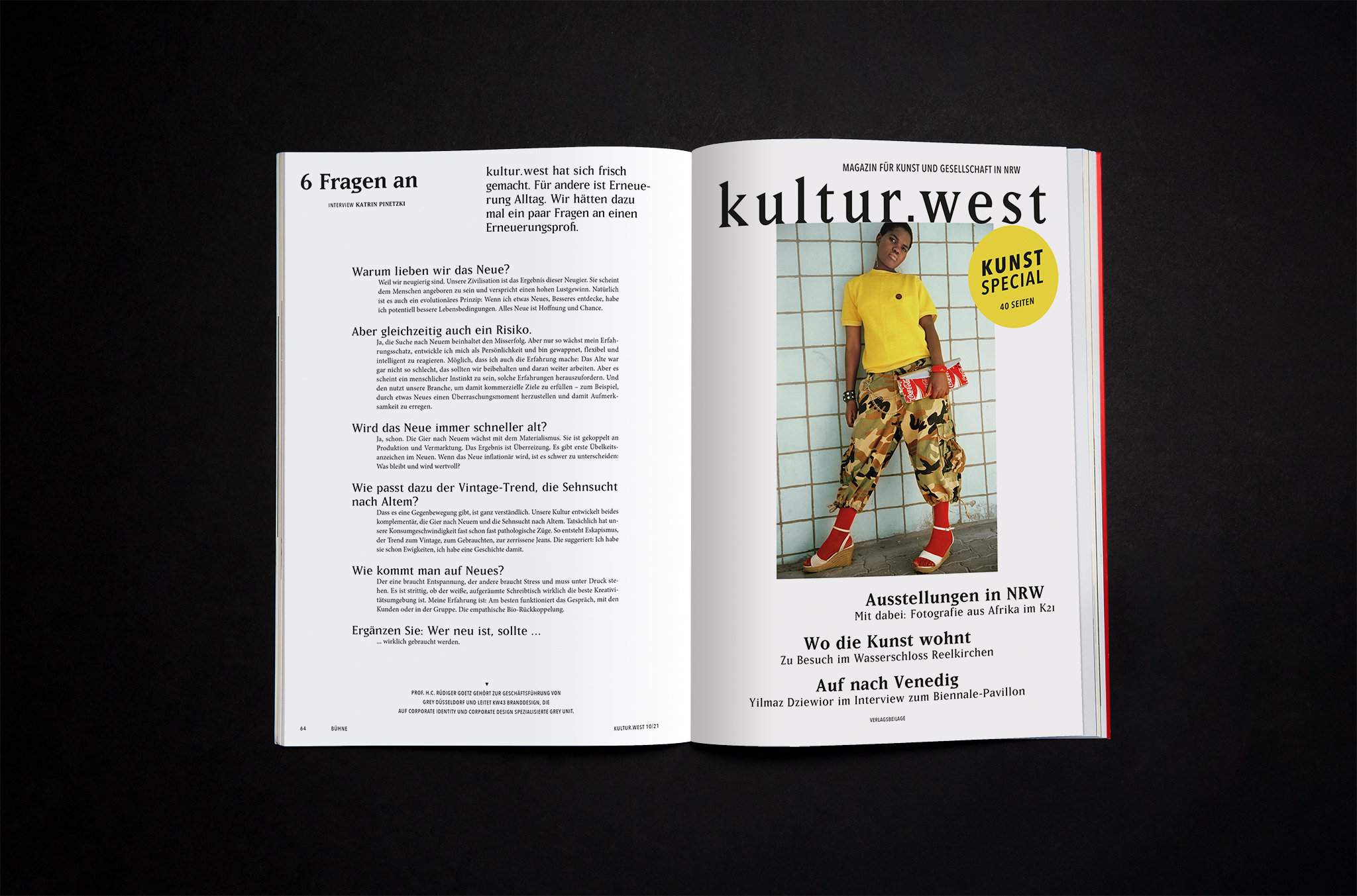 Layout Interview und Special Cover / Layout Interview and Special Cover