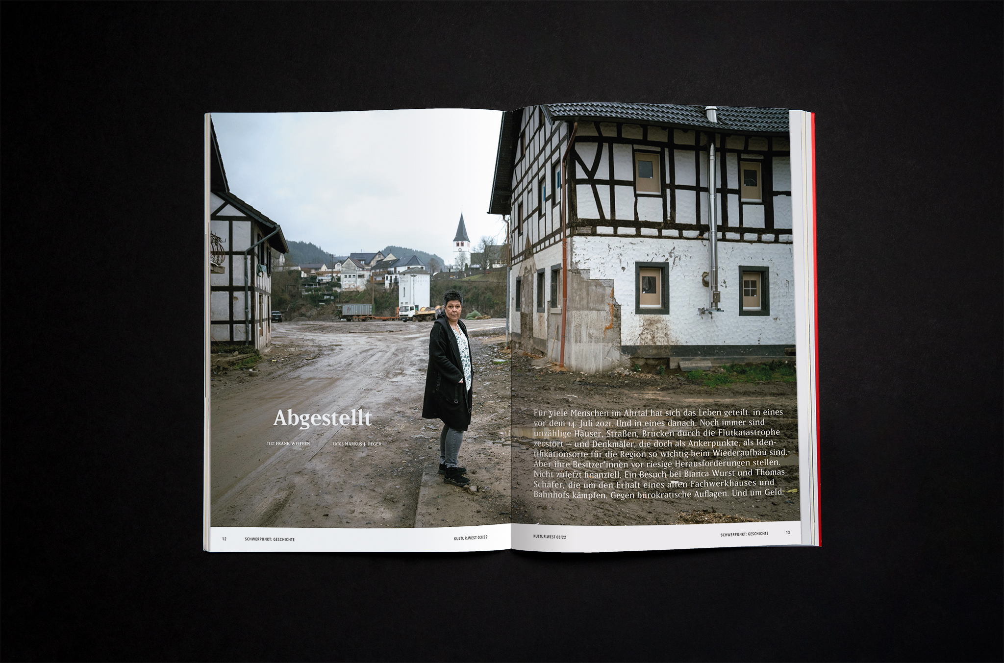 Doppelseite Flutkatastrophe / Double page flood disaster