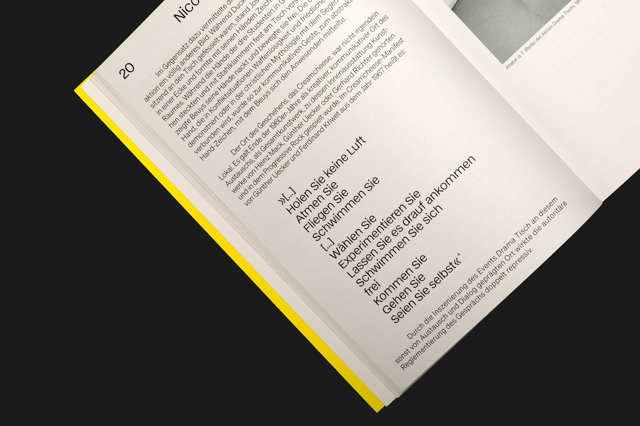 Detail Layout und Papier / Detail layout and paper