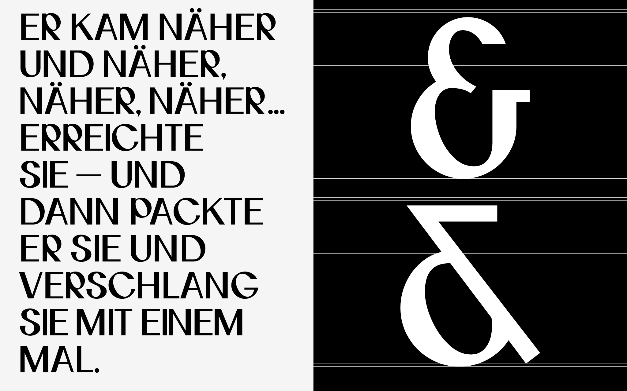 Layout Text und kaufm&auml;nnisches UND / Layout Text and Ampersand /