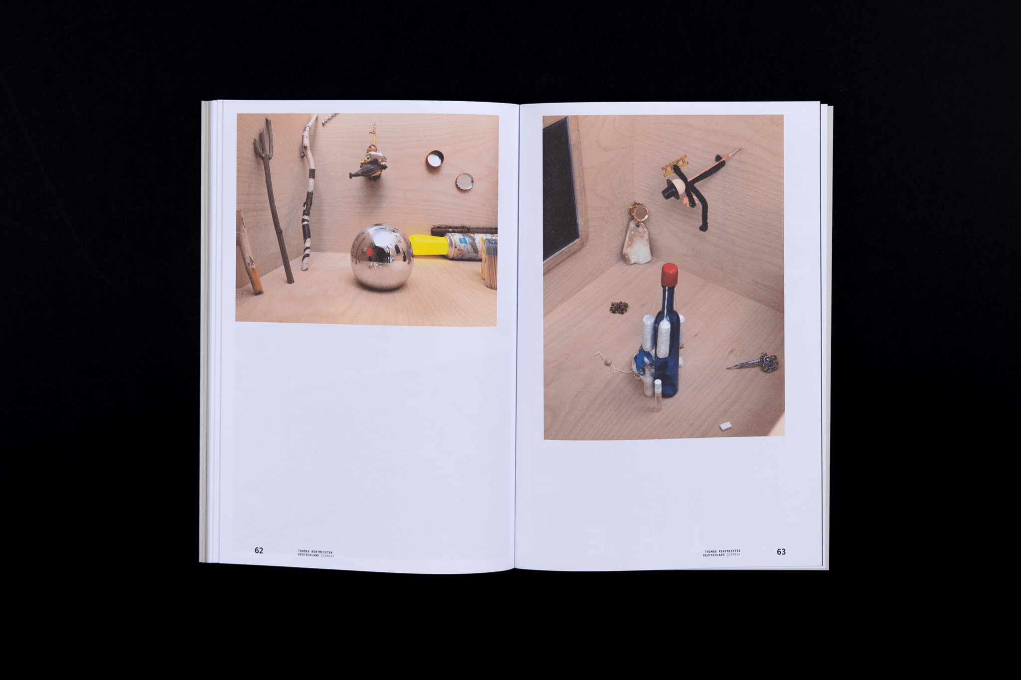 Layout Doppelseite mit zwei Bildern / Layout double page with two images