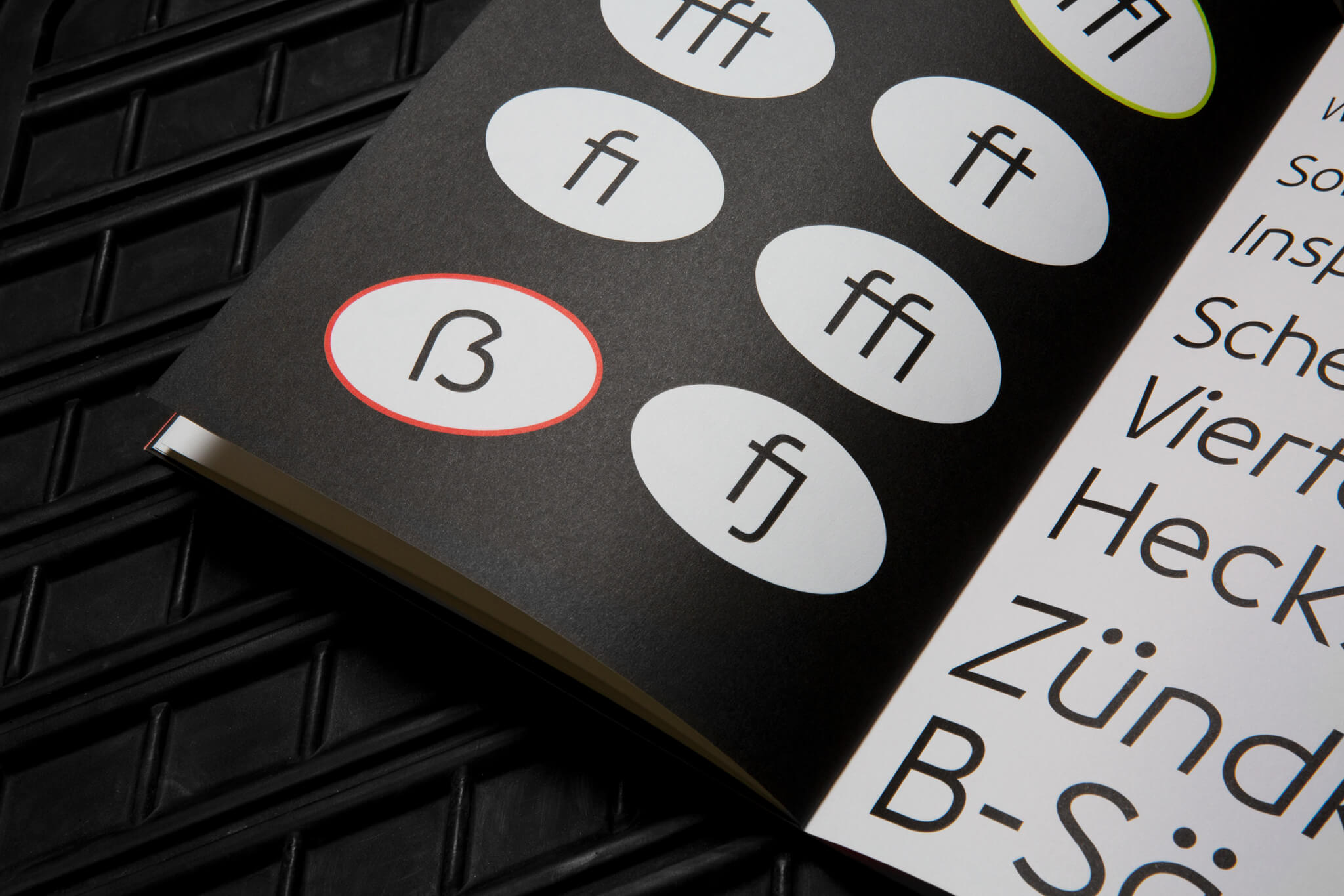 Detail der grafischen Gestaltung / Detail of the graphic design